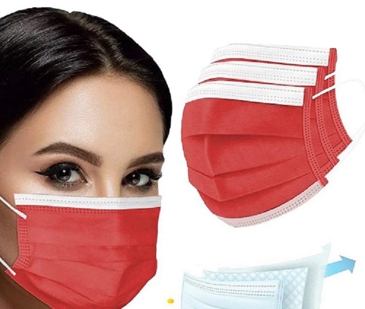 Special ! Disposable Masks In Black, Red, Pink, Gray, Blue - BLANK 1