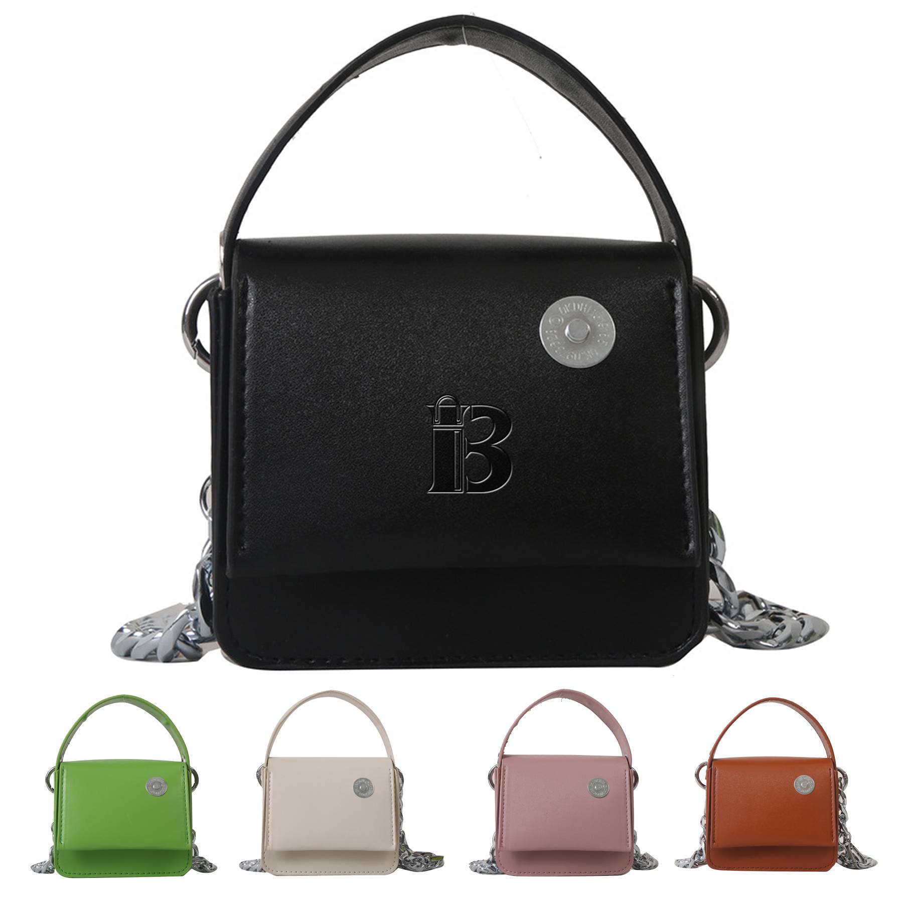 Children's Minimalist and Fashionable PU Leather Handbag 2