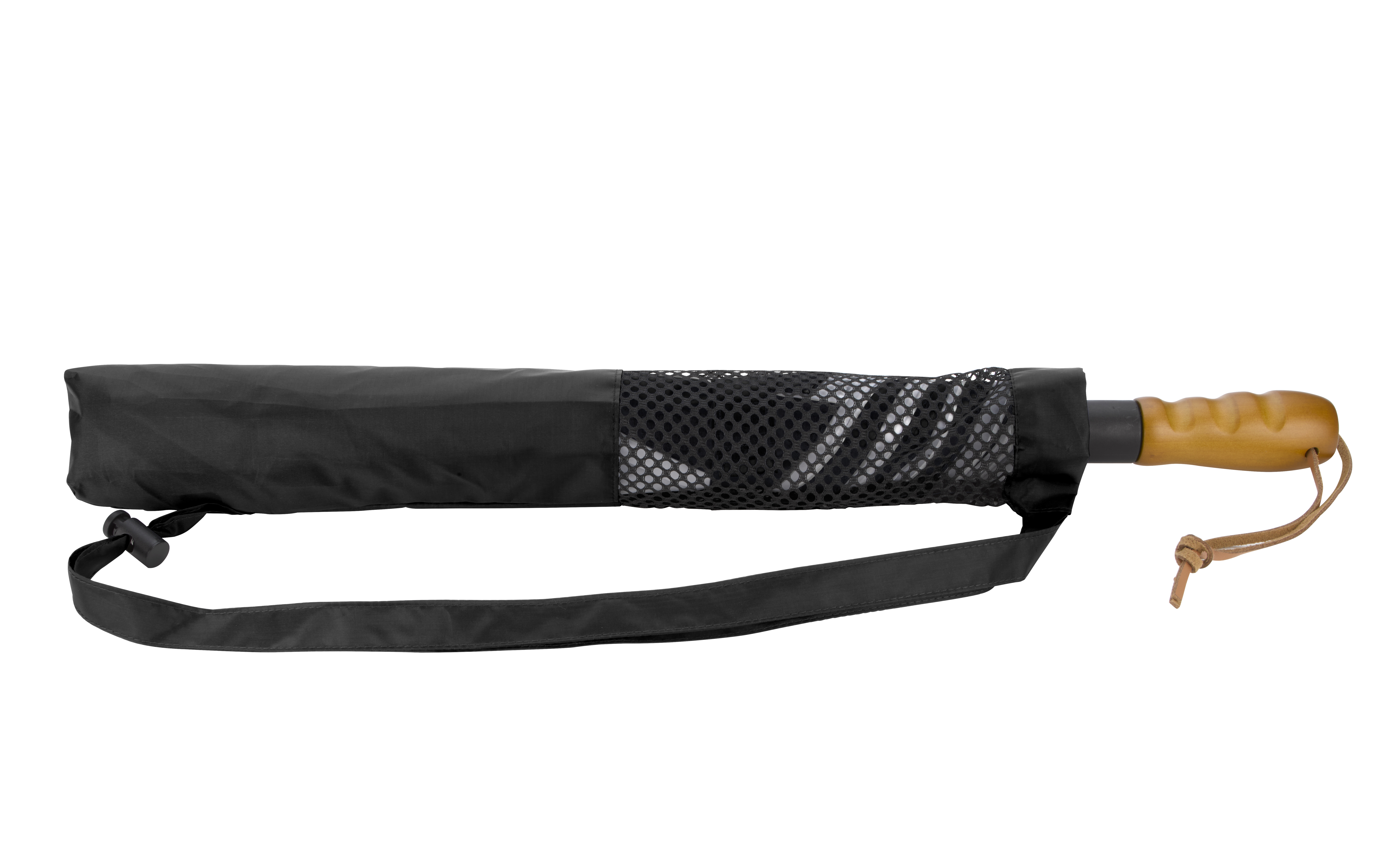 Shed Rain™ Windjammer® 58" Vented Wooden-Handled Auto-Open Jumbo Compact Umbrella 81