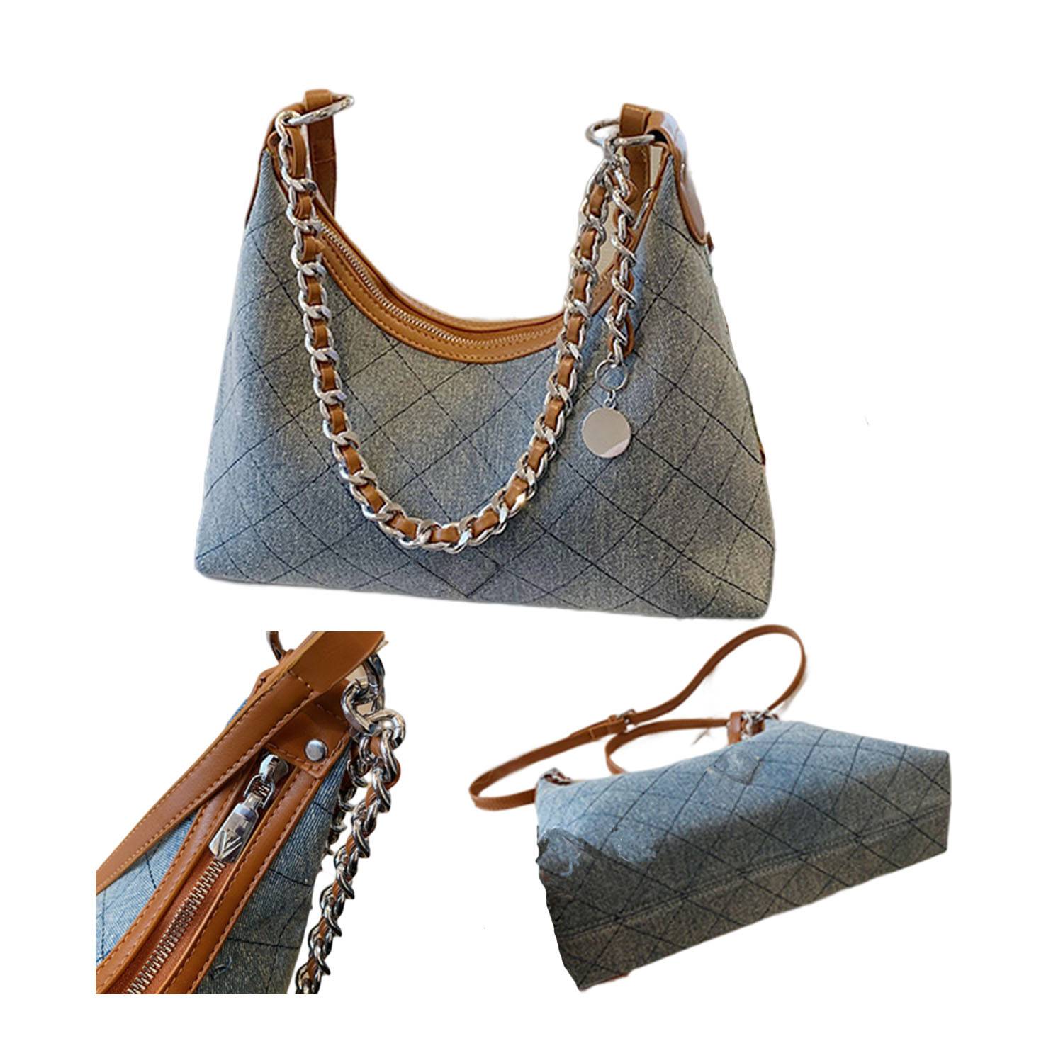 Denim crossbody tote bag handbag for woman 4