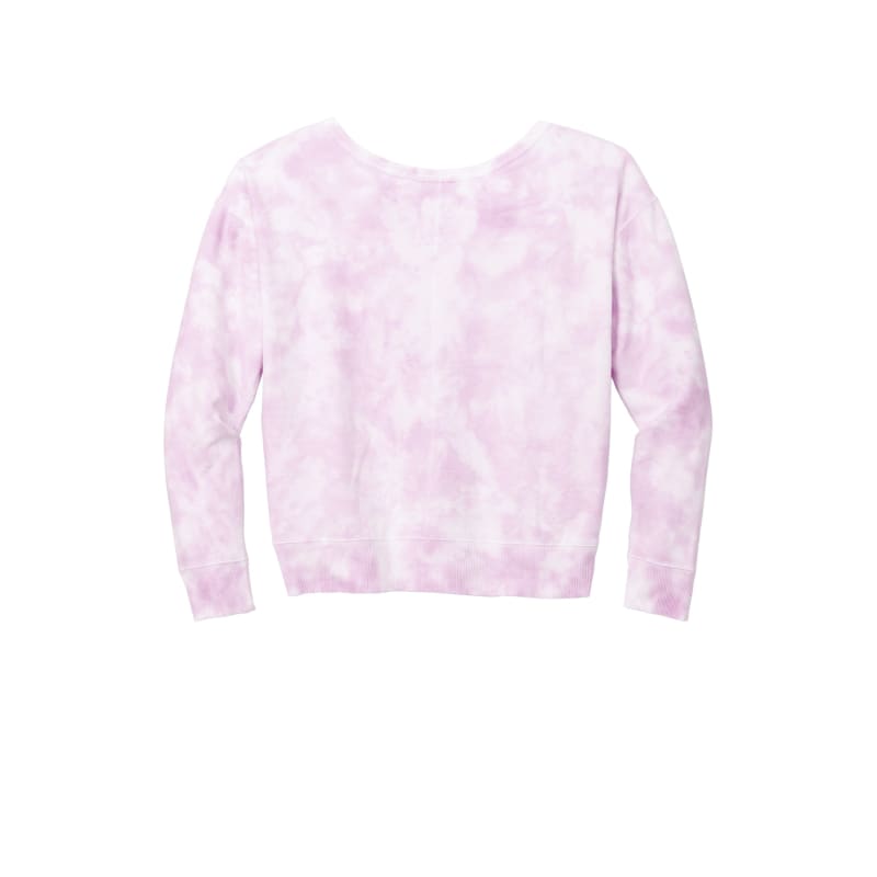Port & Company Women's Beach Wash Cloud Tie-Dye V-Neck Sweatshirt 5
