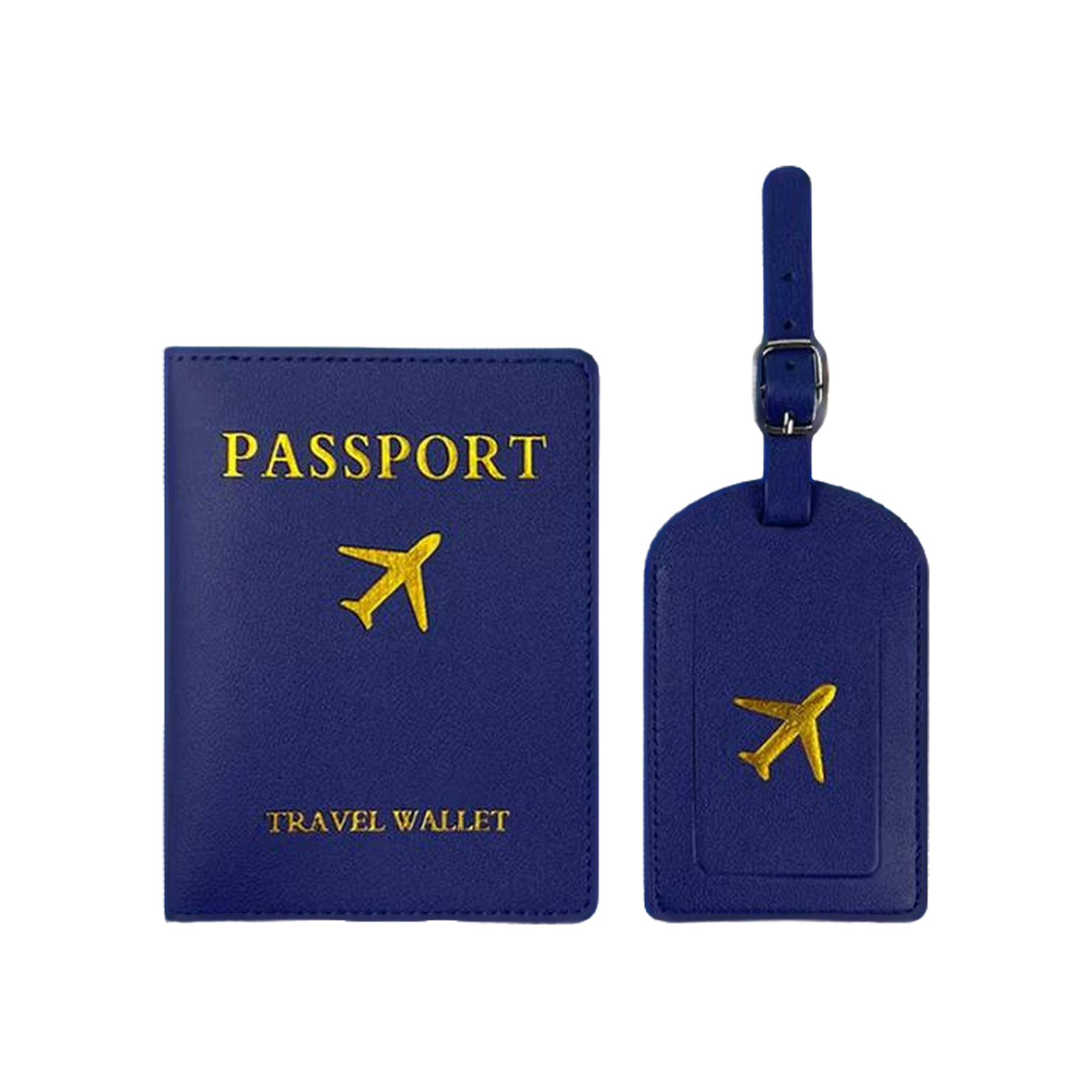 Debossed Rfid-Blocking PU Passport Cover & Luggage Tag Set 6