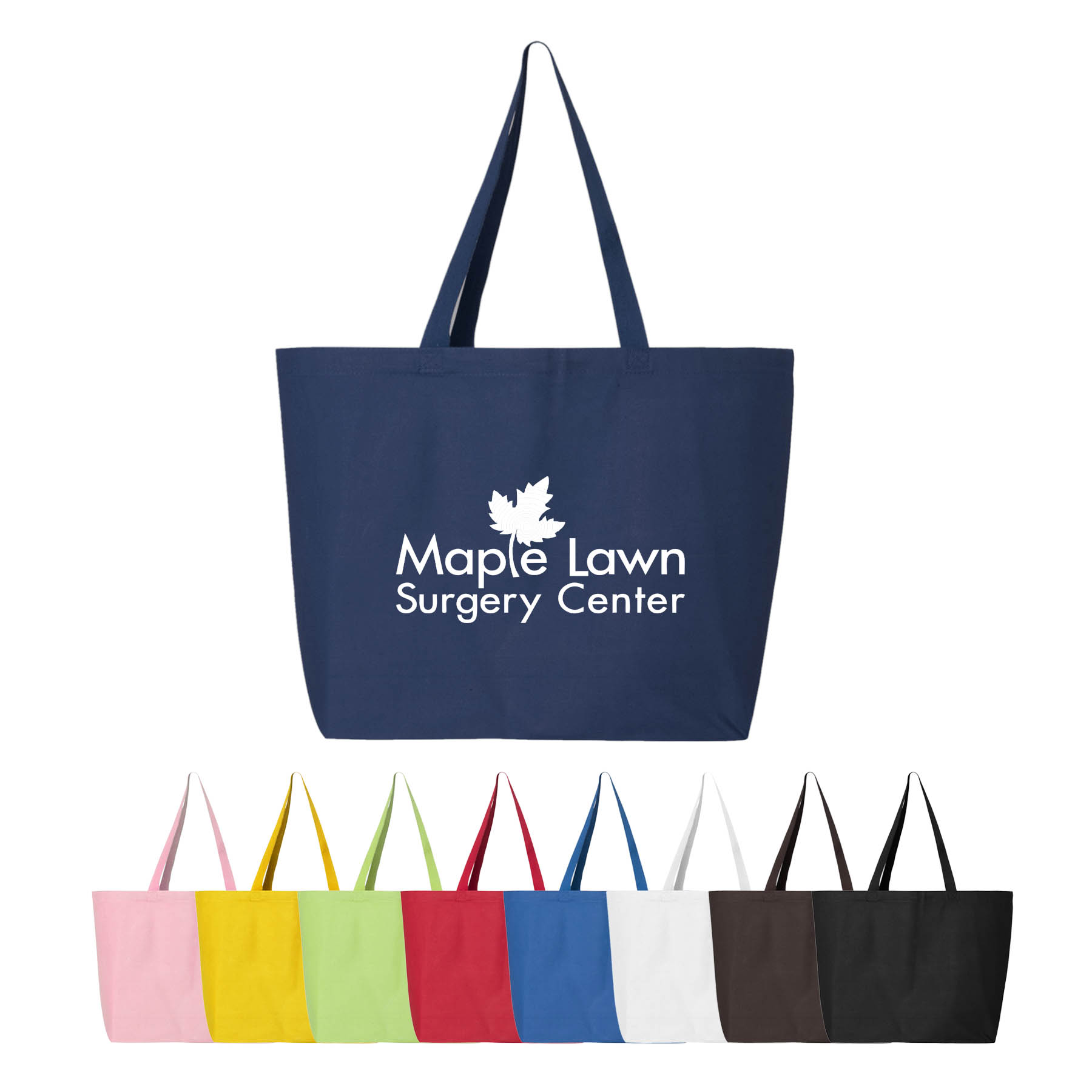 12 oz. 100% Heavy Cotton Canvas 25L Jumbo Tote Bag_R108BT 4