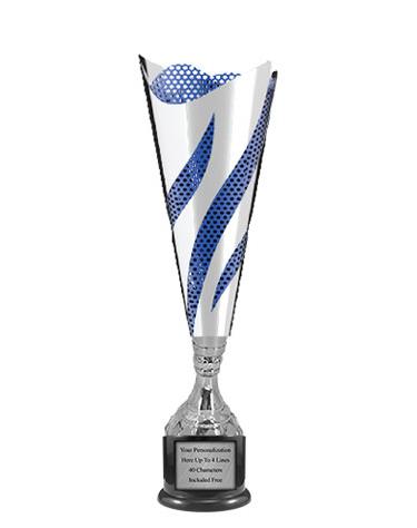 Cup Trophy: 16" Modern Swirl Flame Blue Mess style 1