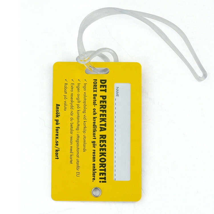 Rigid Plastic Luggage Tag 2