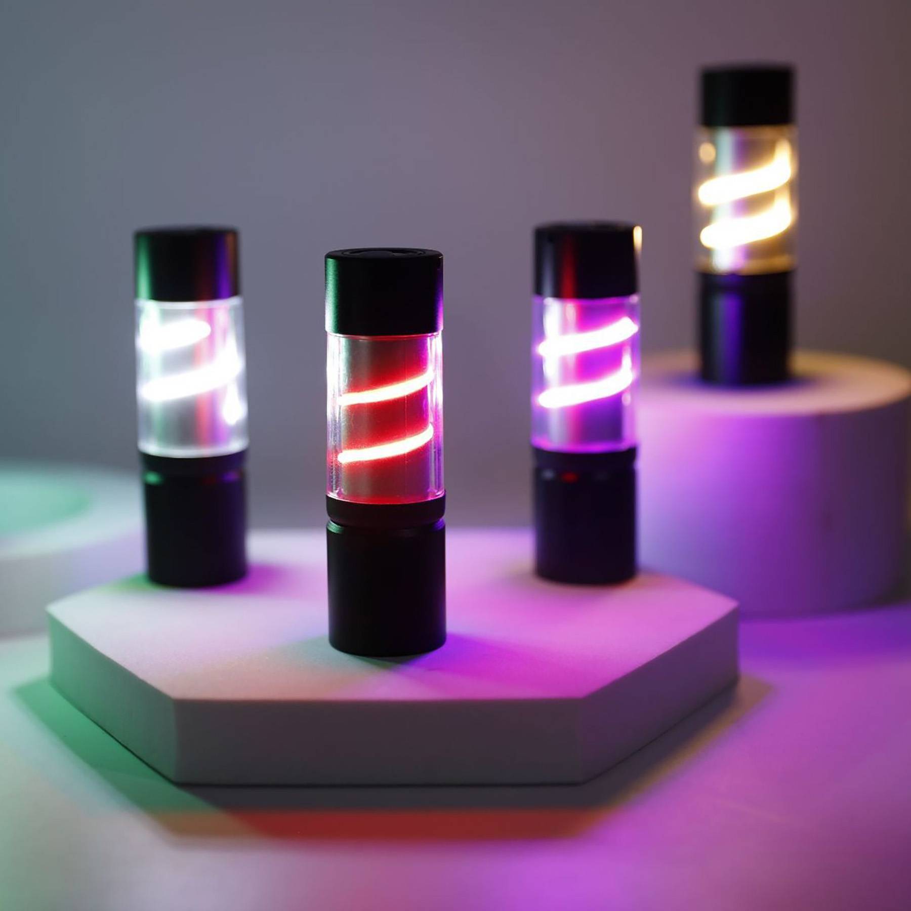 Mini LED Bright Colorful Flashlight Multifunctional Lighting 4