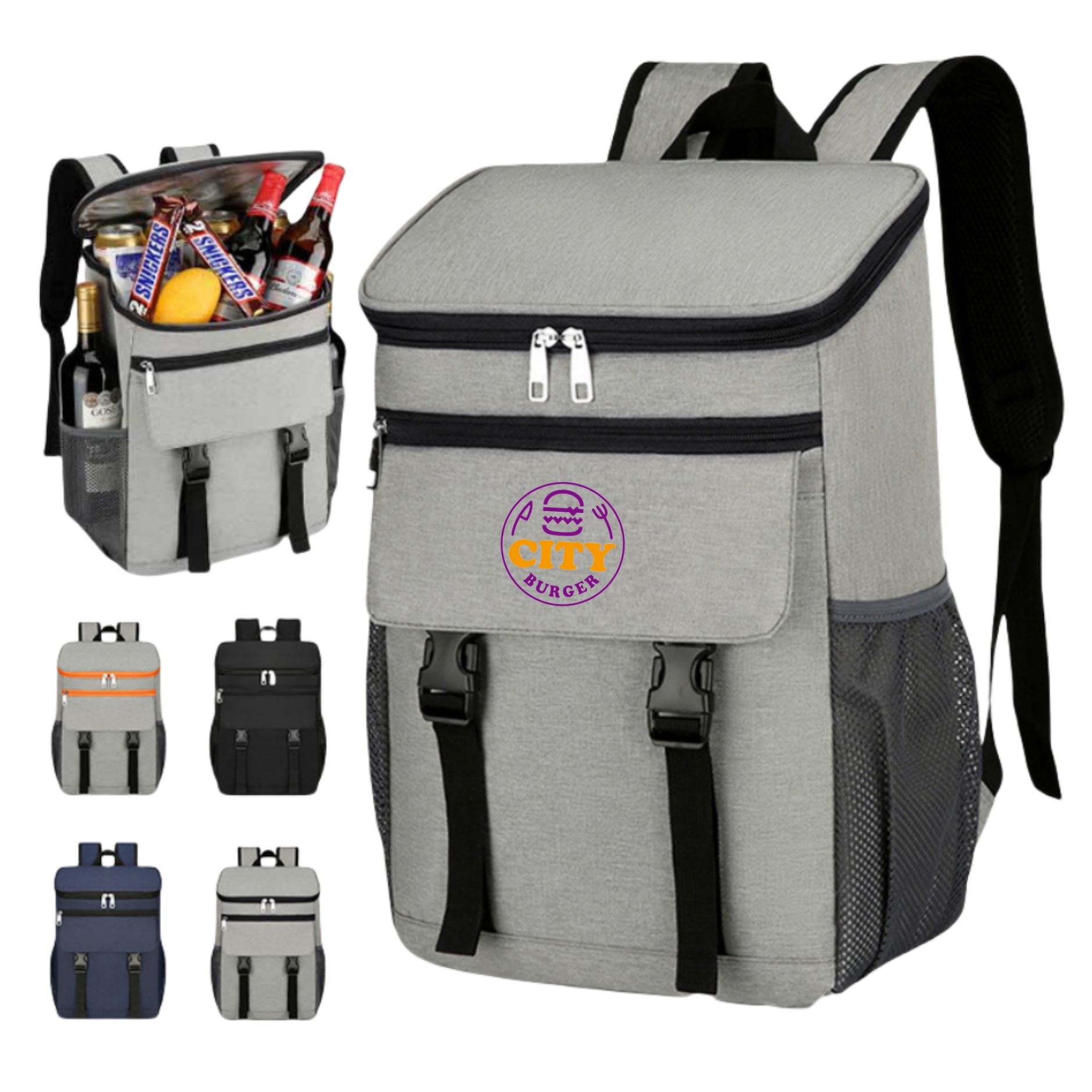 30 Cans Insulated Backpack Cooler 9