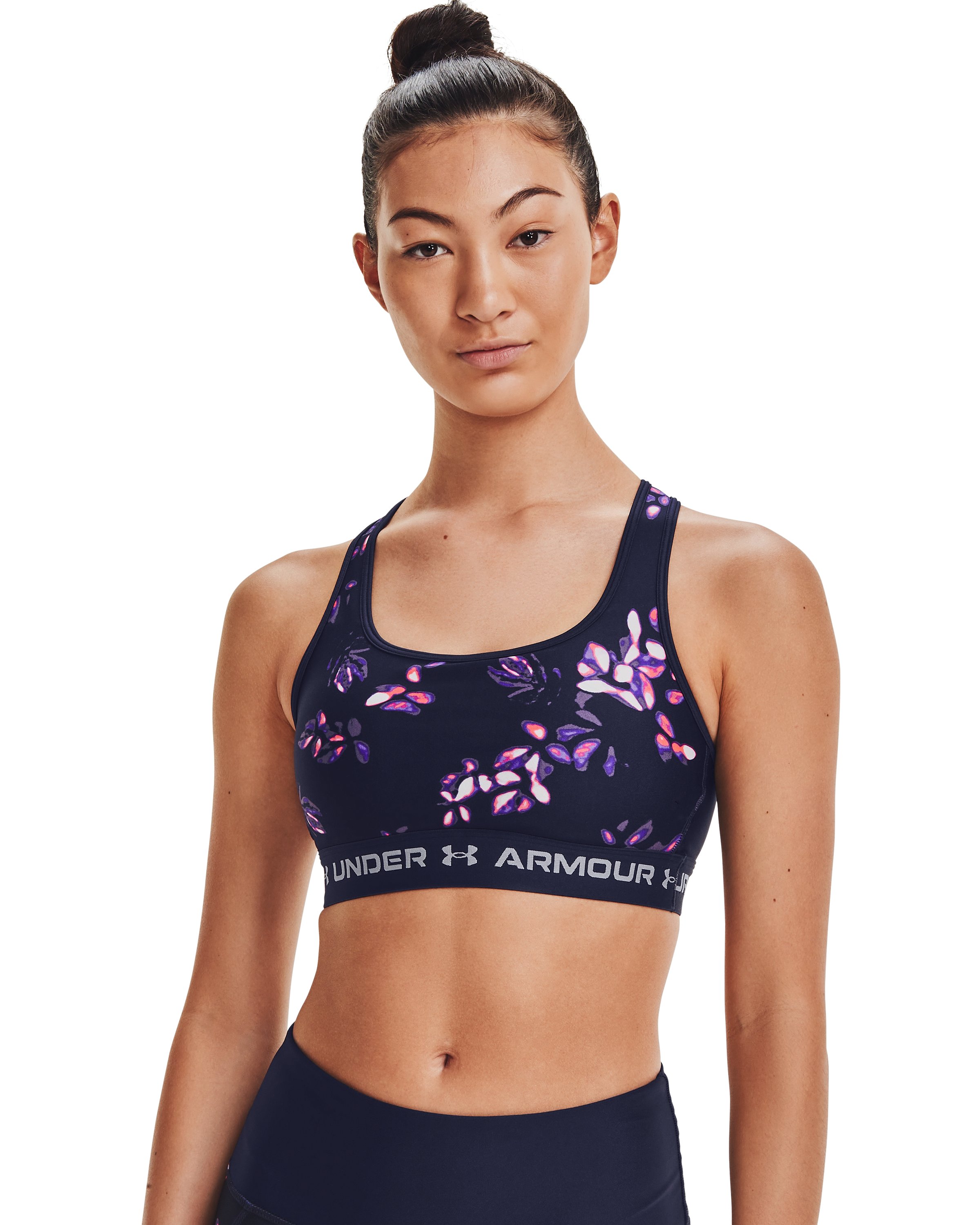 Crossback Mid Printed Women's Sports Bra 16
