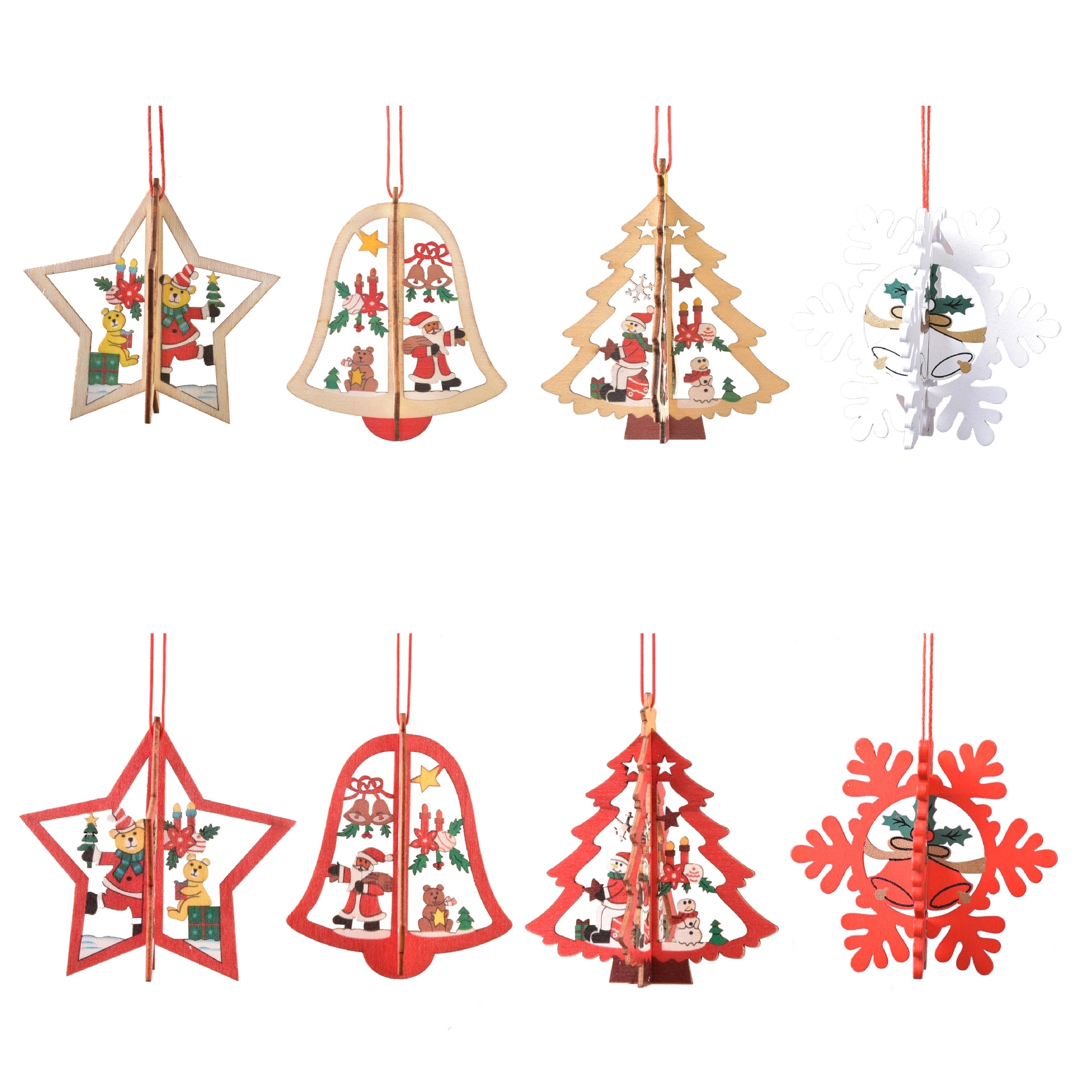 Christmas Wooden Hanging Pendant 2