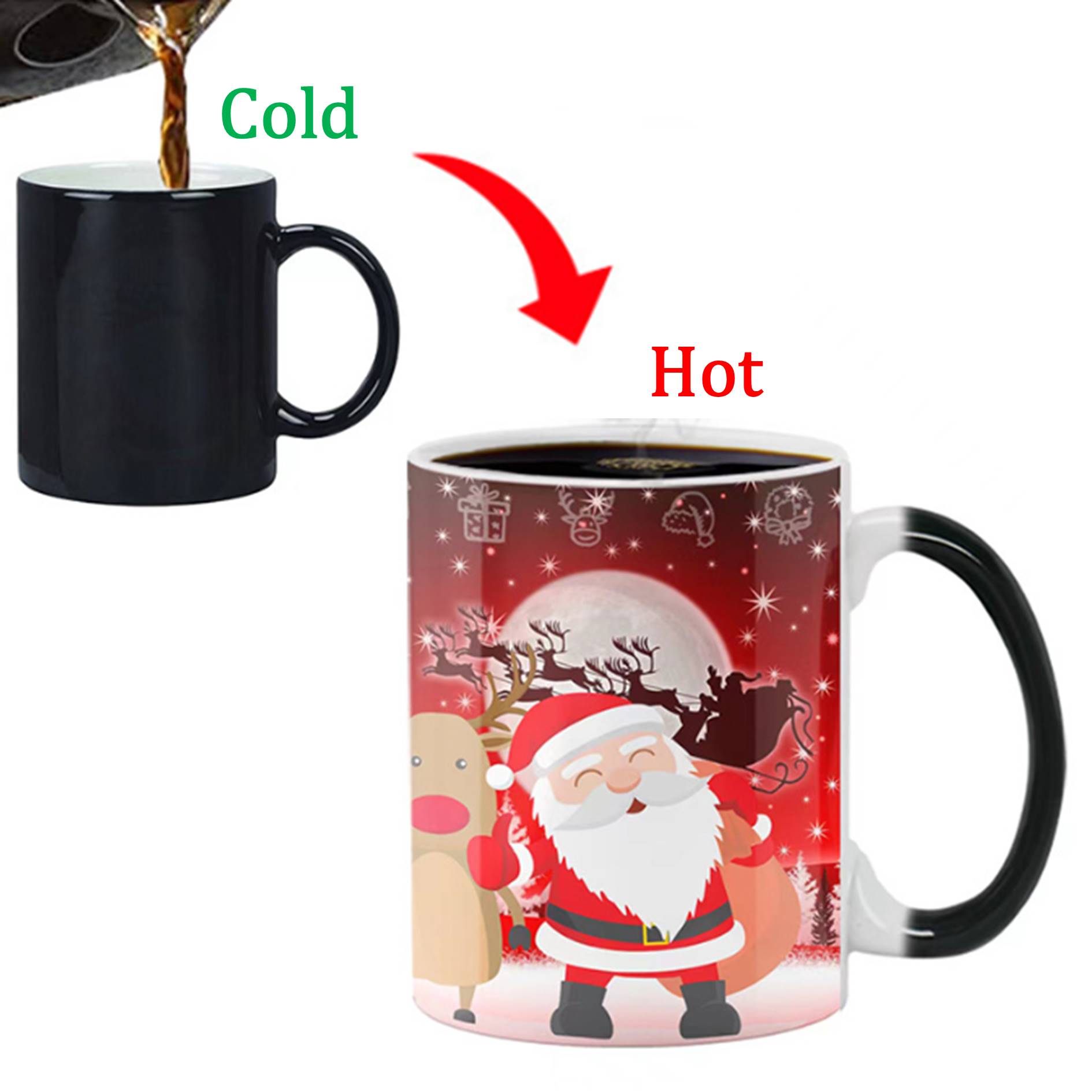 Christmas Heat Changing Coffee Mug 5