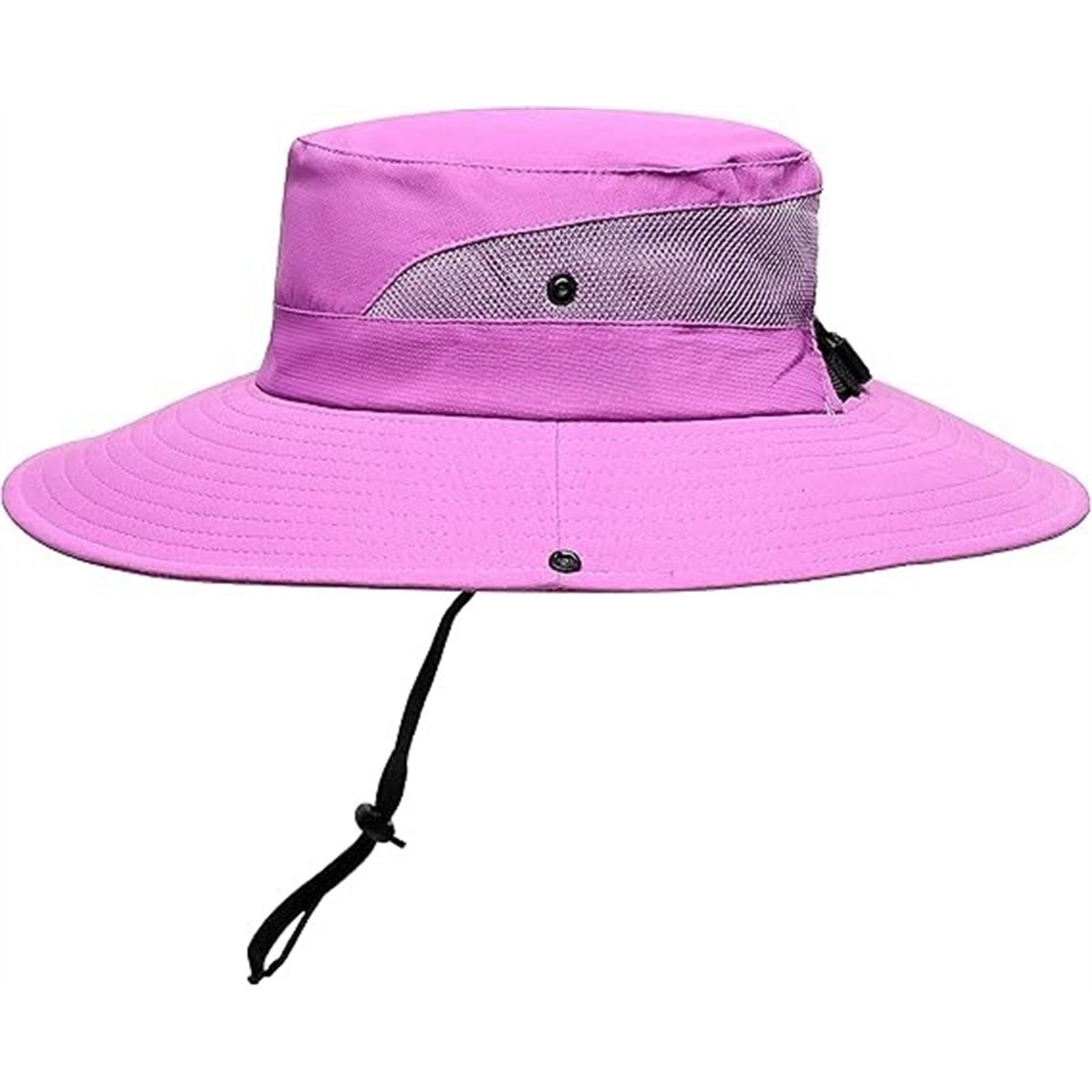 Womens Summer Foldable Cool Mesh Ponytail Bucket Hat 5