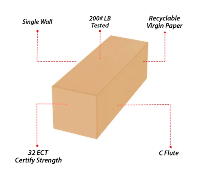 Long Boxes - Brown (Plain) 7