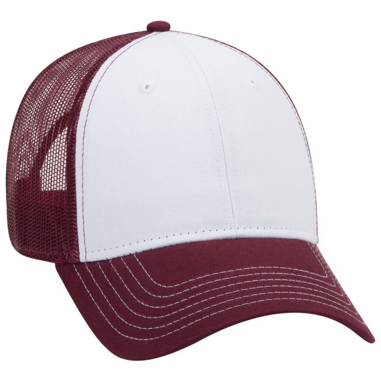 OTTO CAP® 6 Panel Low Profile Mesh Back Trucker Hat 203