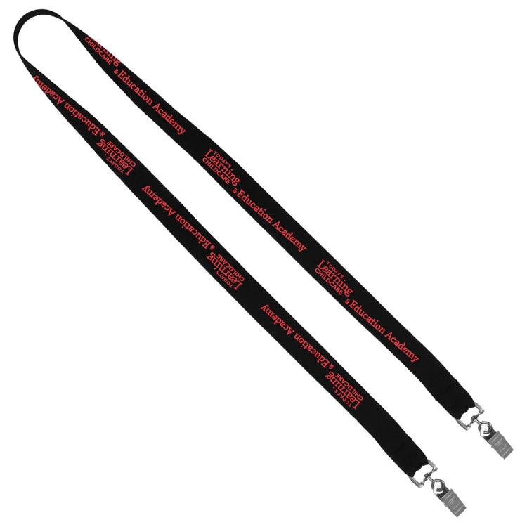 "CULVER" 3/4" Width Dual Attachment Silkscreen Polyester Lanyard 9