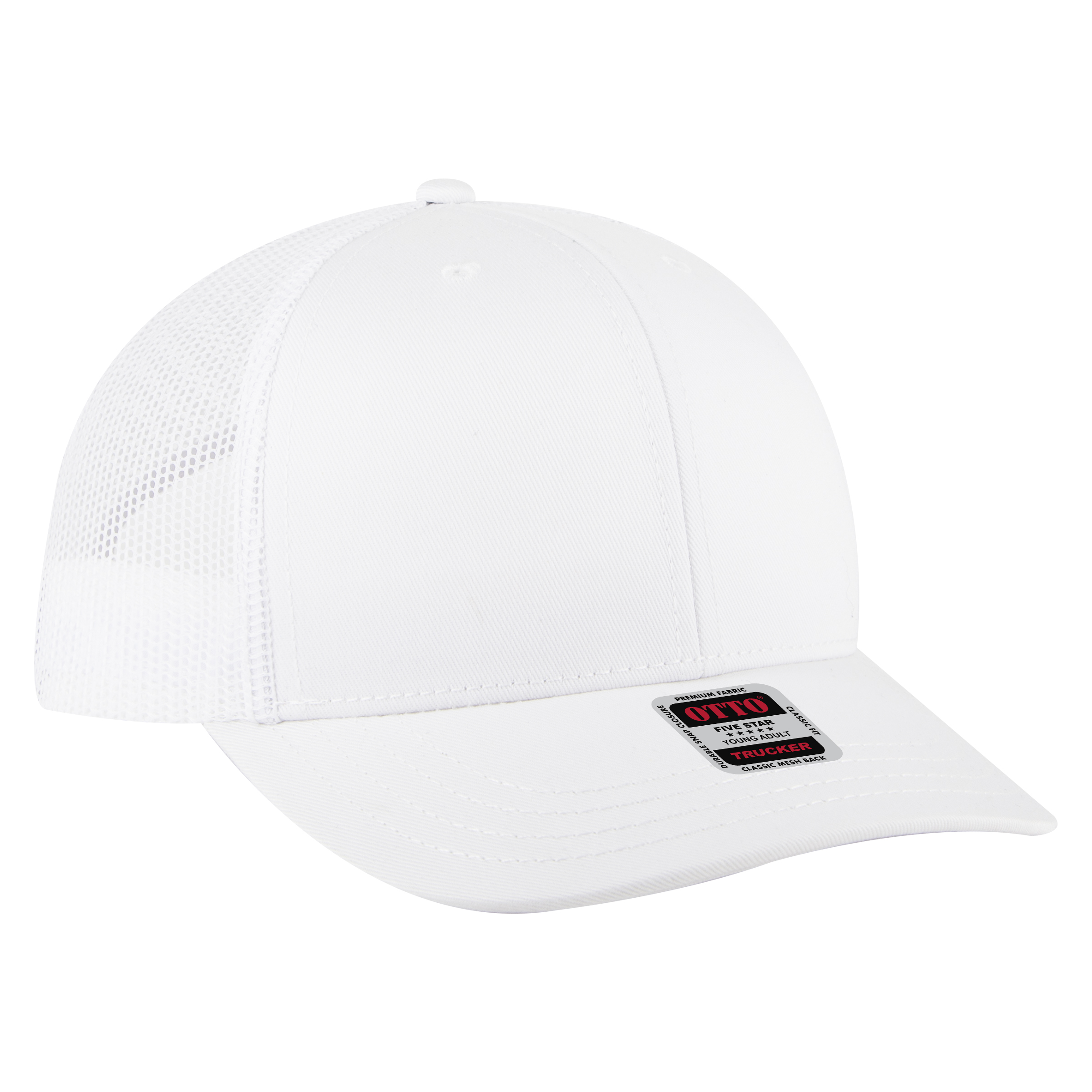 OTTO CAP® 6 Panel Mid Profile Mesh Back Trucker Hat 6