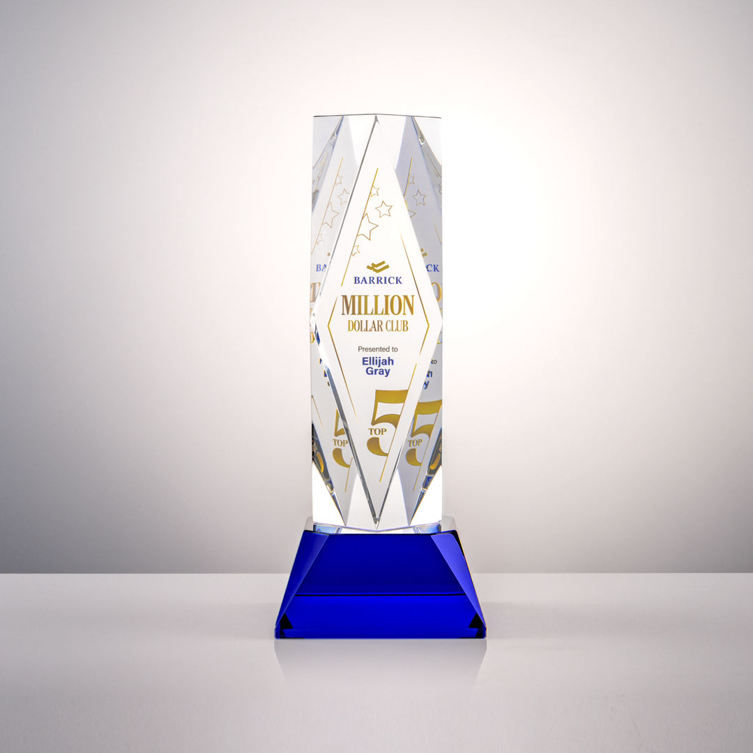 President VividPrint™ Award on Base - Blue 3