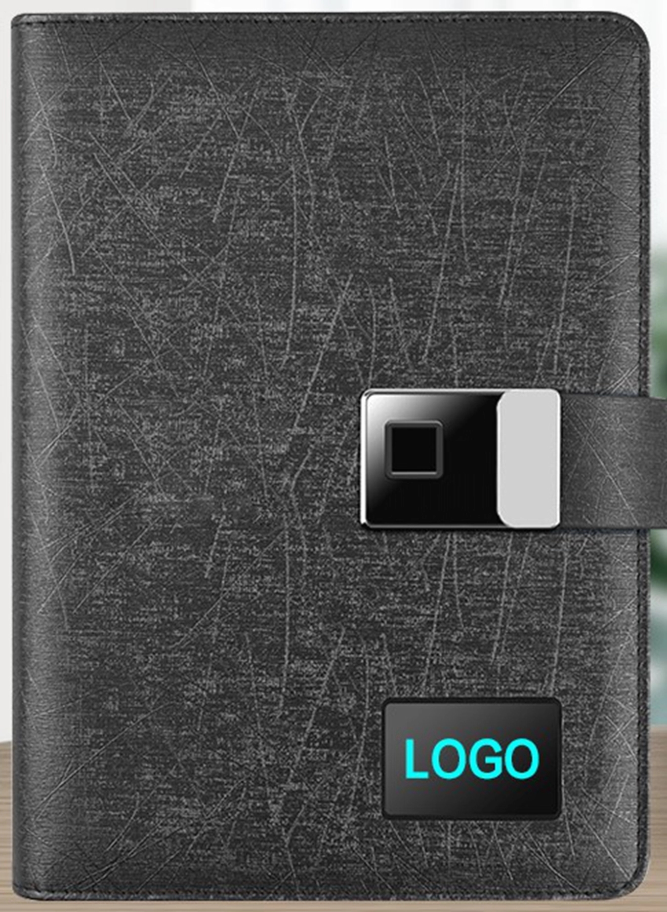 Fingerprint Lock Diary with Power Bank $ USB Drive 1