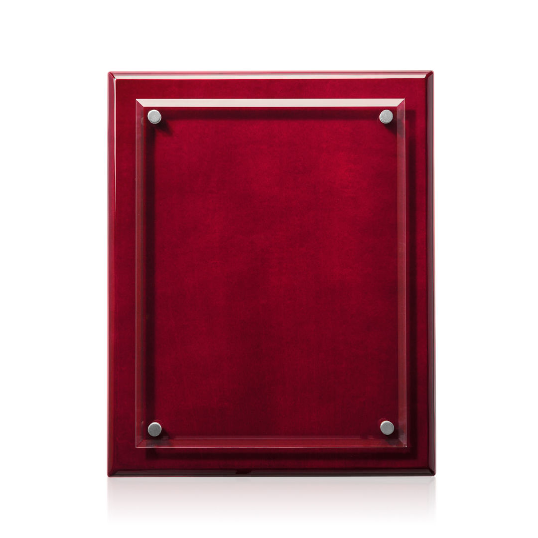 Caledon Plaque - Rosewood/Silver 18