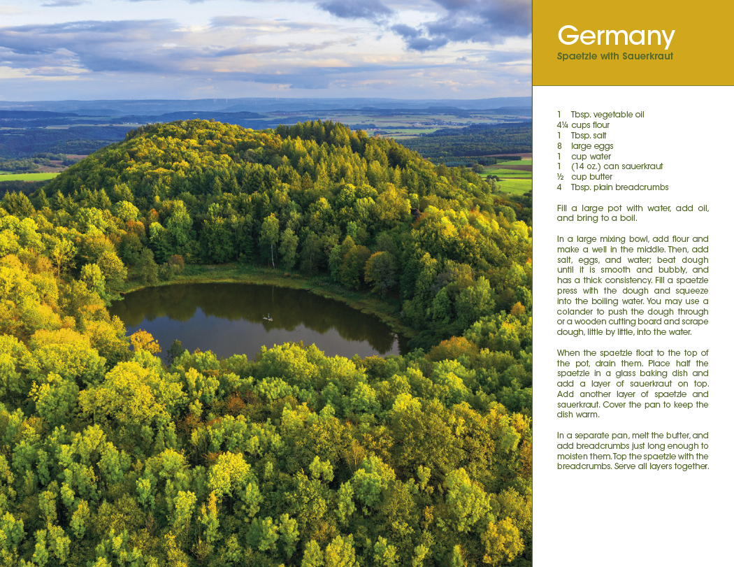 Triumph® Calendars World Scenes with Recipe Calendar 1