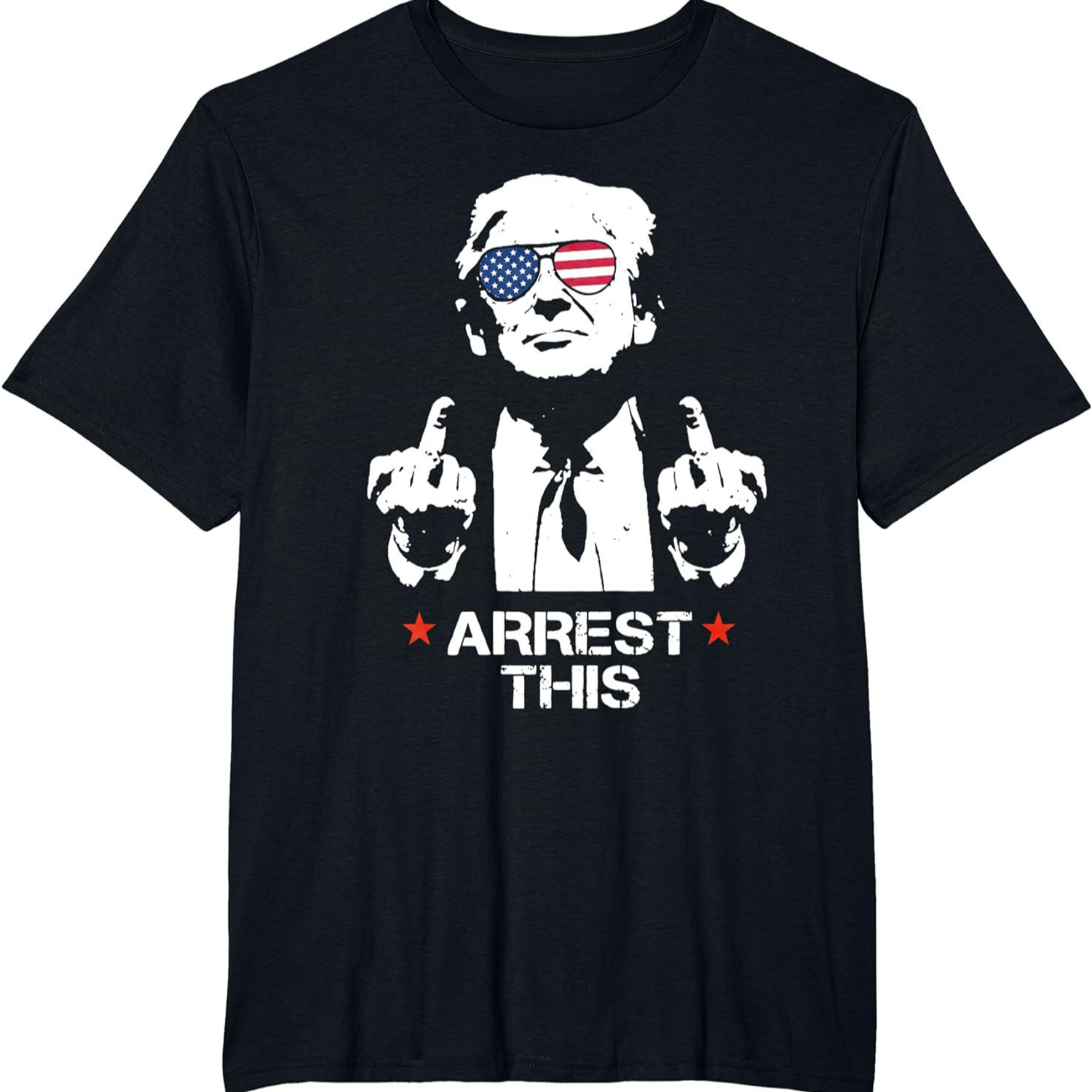 President Donald Trump Middle Finger T-Shirt 2