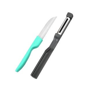 2 In 1 Fruits And Vegetable Peeler With Folded Knife 13