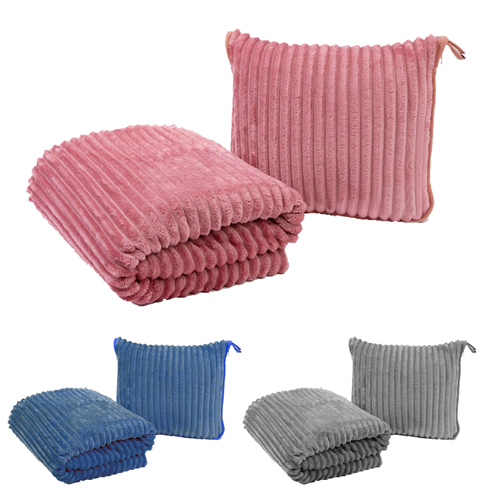 Folding Travel Outdoor Cushion For Airplane Blankets 2