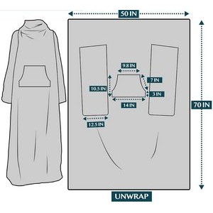 Fleece Blanket with Sleeves TV Blanket 2
