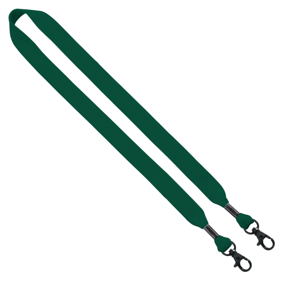 3/4" Cotton Double Lobster Clip Lanyard 50