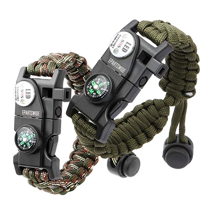 Paracord Survival Bracelet With SOS LED Flashlight 4