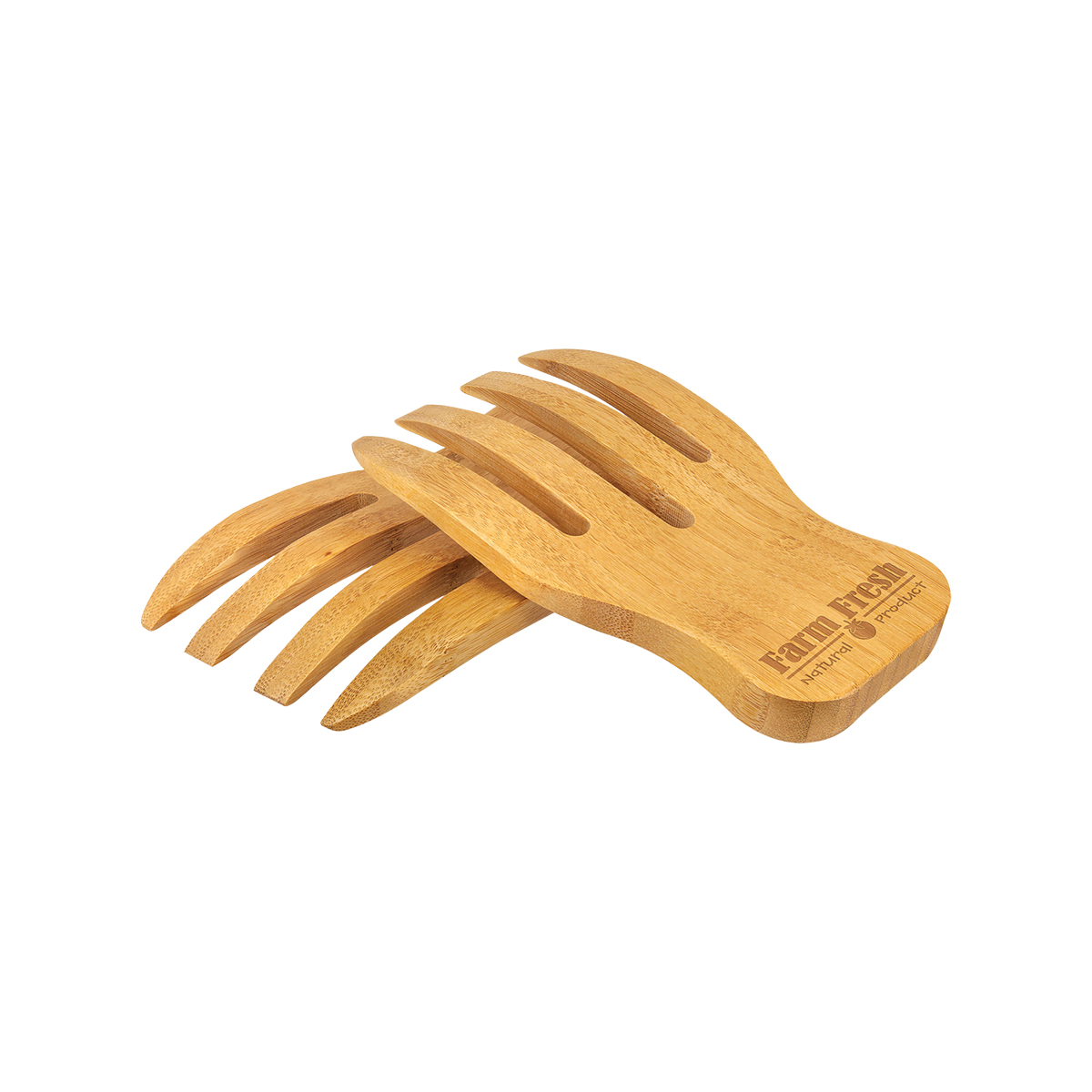 6 1/2" Bamboo Salad Hands Set 3