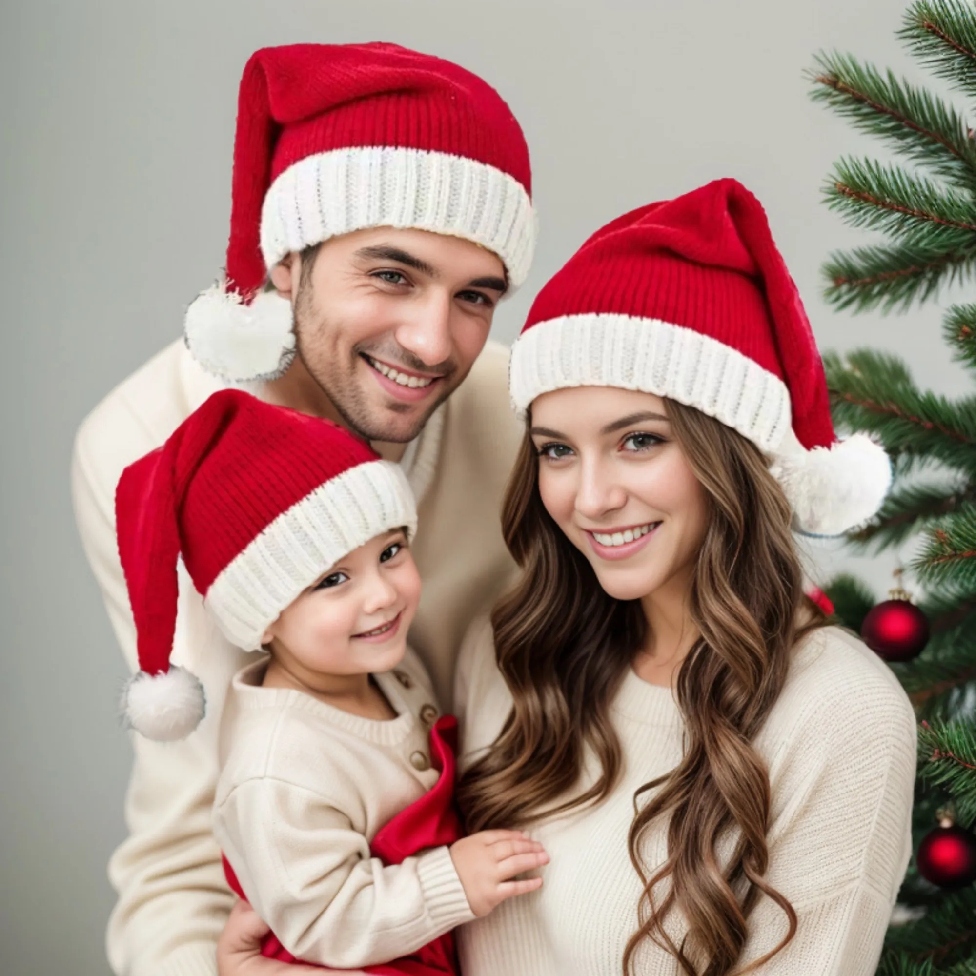 Christmas Beanie Knit Hat Holiday Hat 5