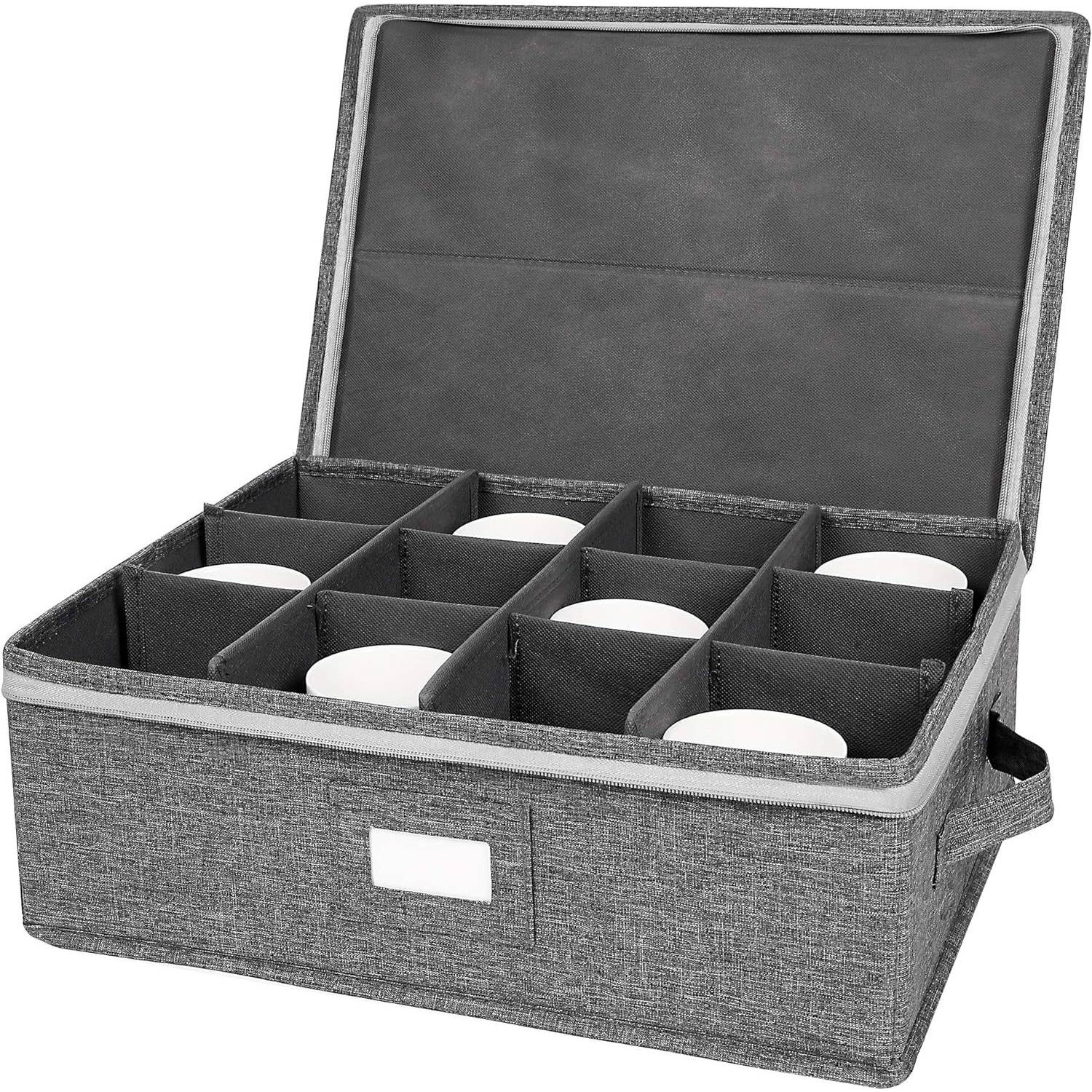Foldable Oxford Cup Storage Box w/ Handles 9