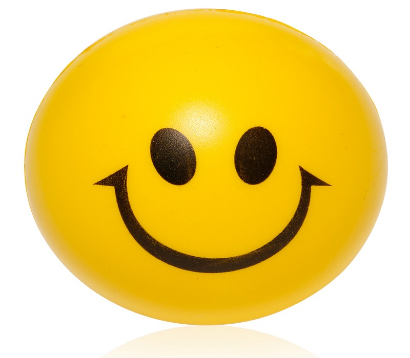 Smiley Face Shaped Stress Reliever Ball 3