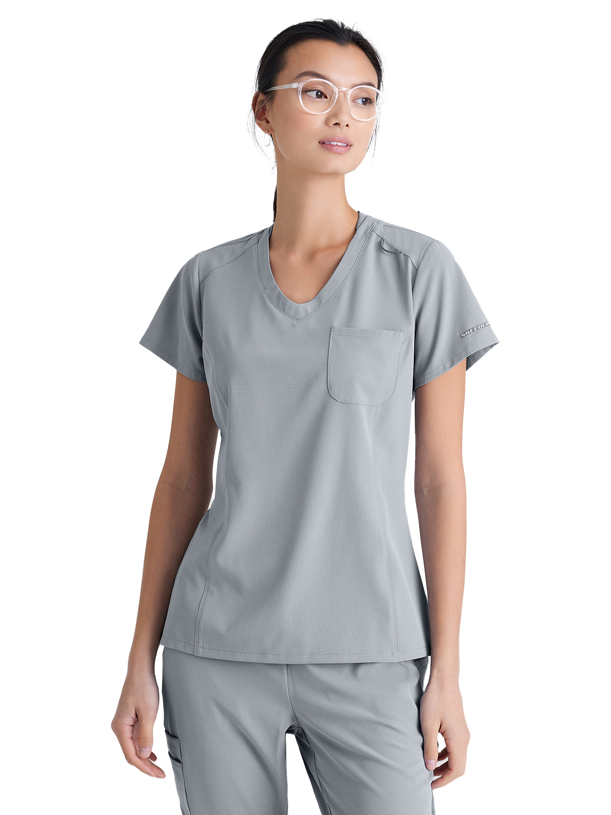 Skechers - Women's One-Pocket V-Neck Dignity Tuck-In Scrub Top 43