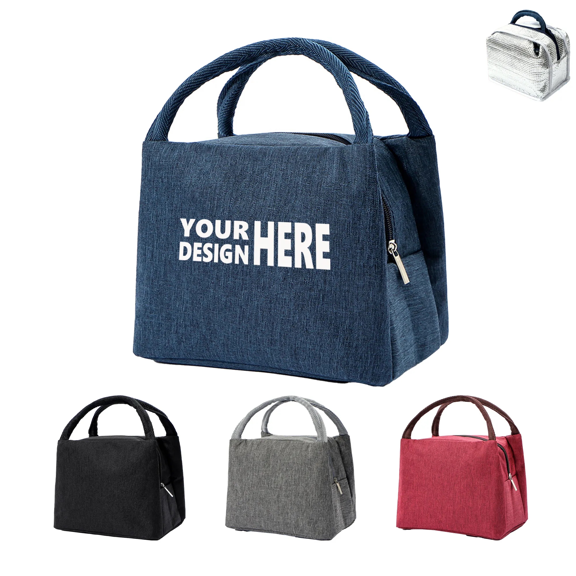 Insulated Aluminum Foil Lunch Picnic Bag 7