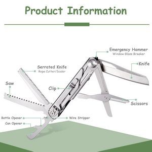 Wooden Panel Multi Emergency Hammer With Axe Essential Tools 17