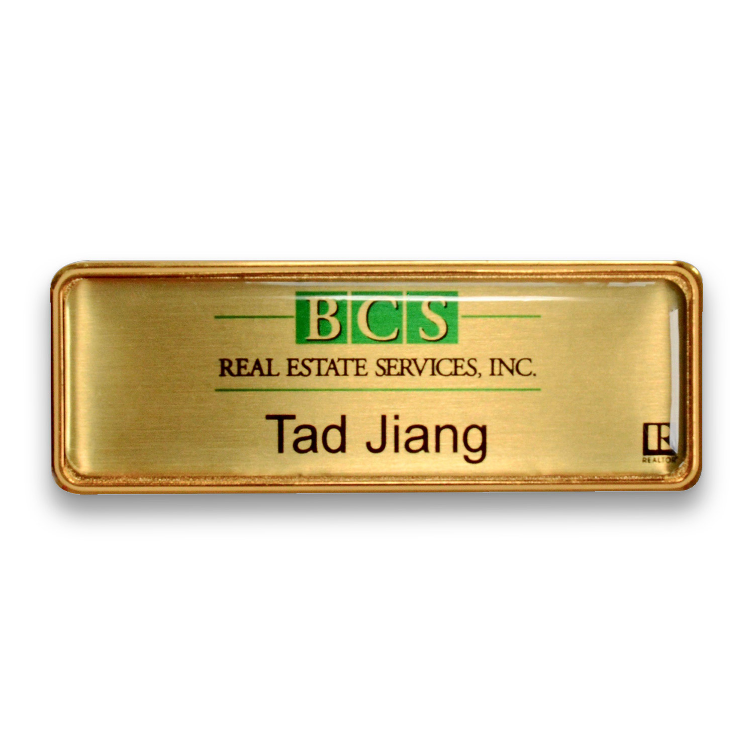 Framed Metal Name Badges 1" x 3" 5