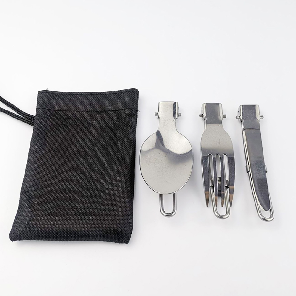 Stainless Steel Foldable Cutlery 3PCS Set 2