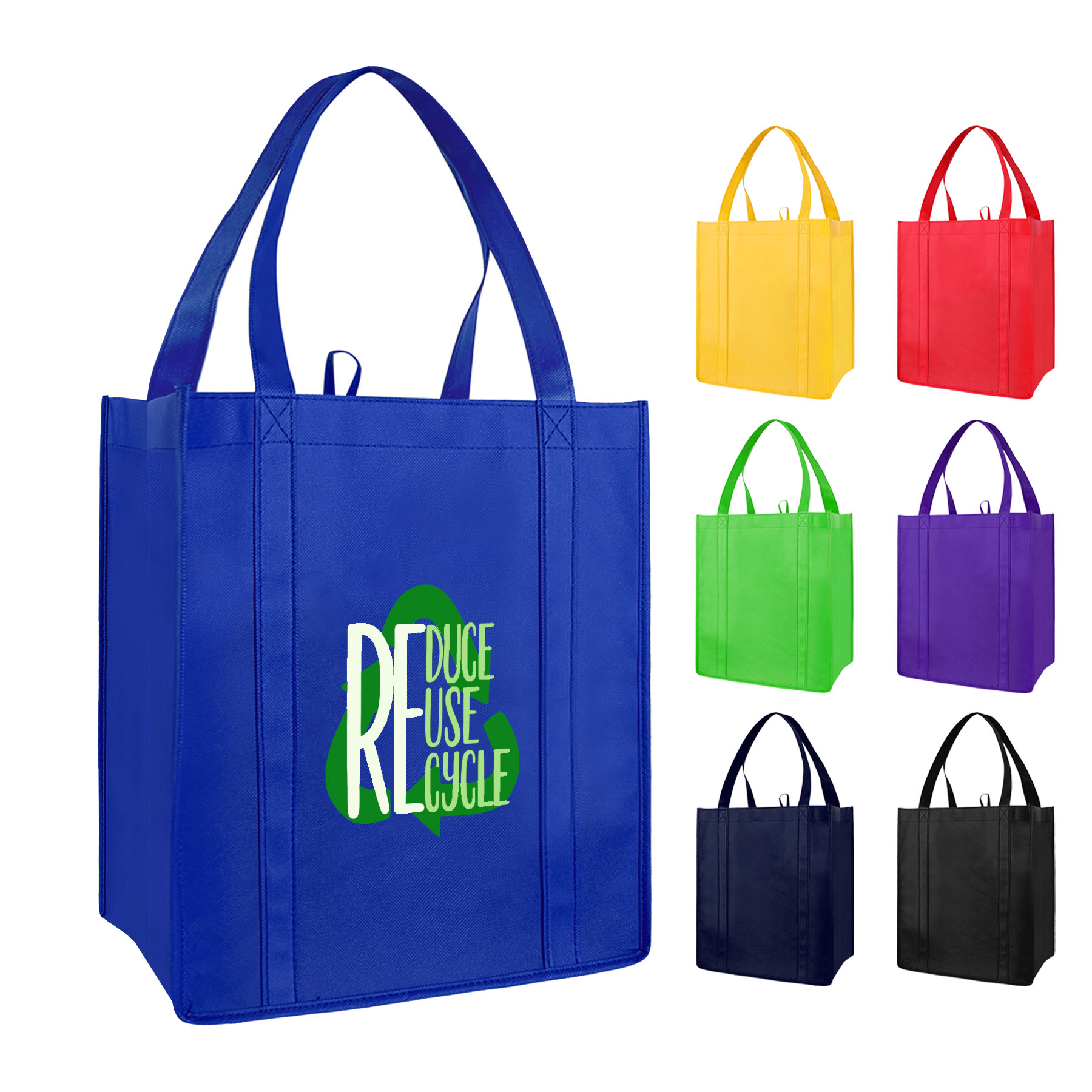 Large Grocery Non-Woven Tote(Ocean) 3