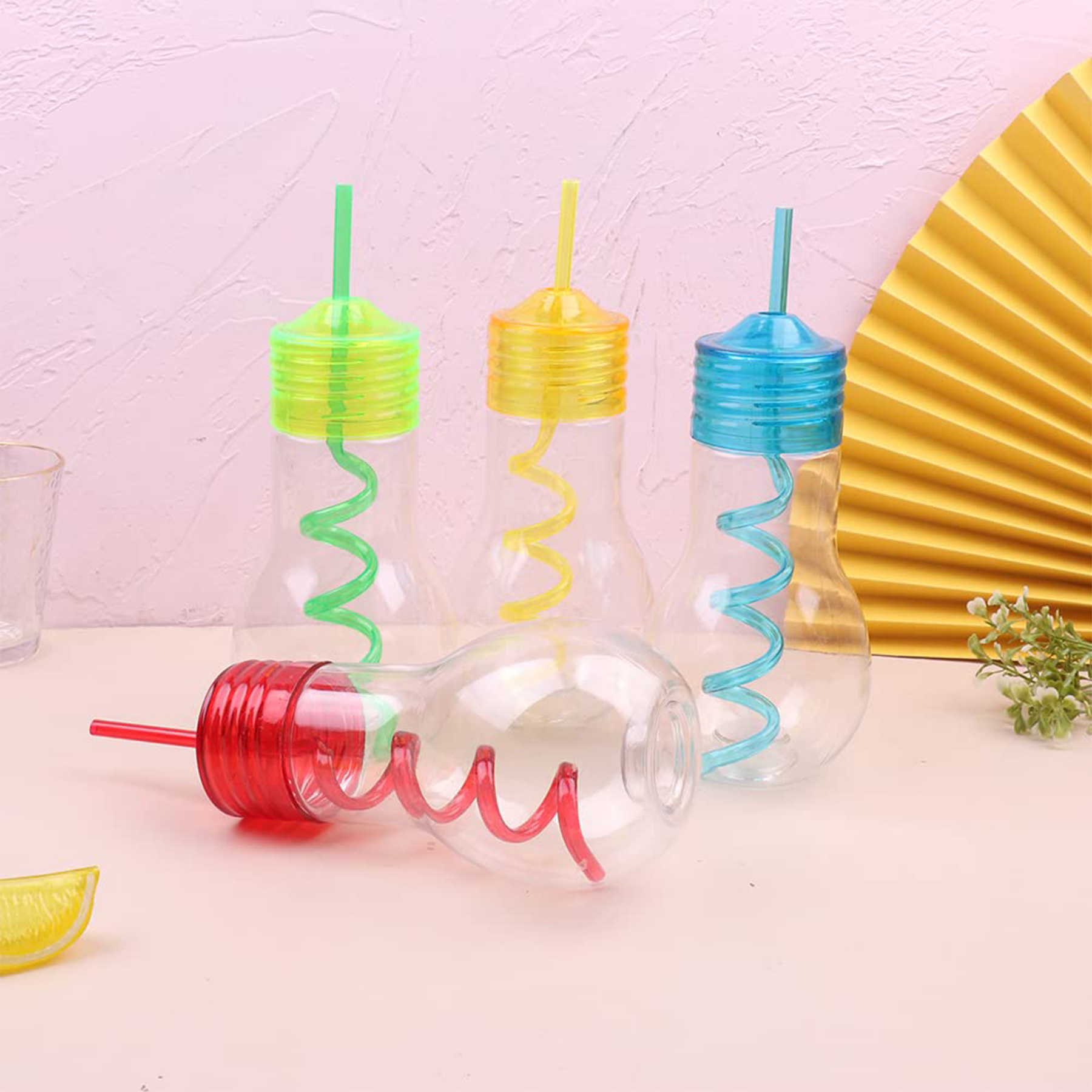 Drink Cup PET Plastic Straw Cup 2