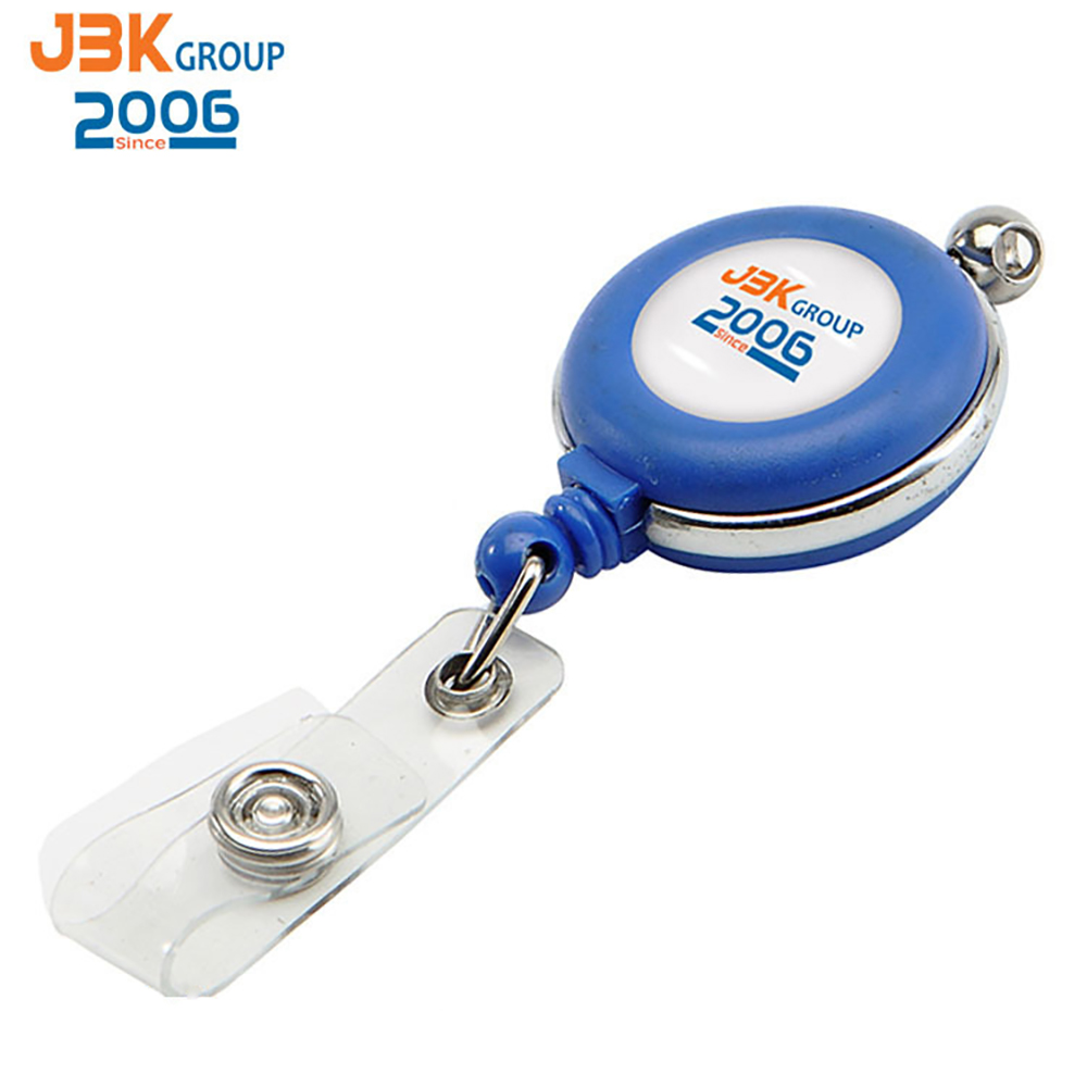 Metal Frame Round Badge Reel Holder w/ Belt clip 3