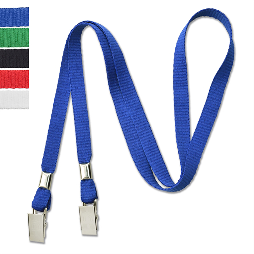 3/8" Lanyard/Mask Holder w/ 2 Bulldog Clips 2