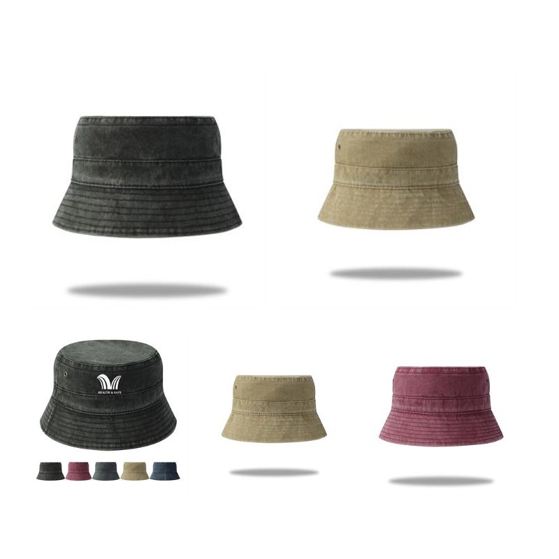 Aging Treatment 100% Cotton Bucket Hat