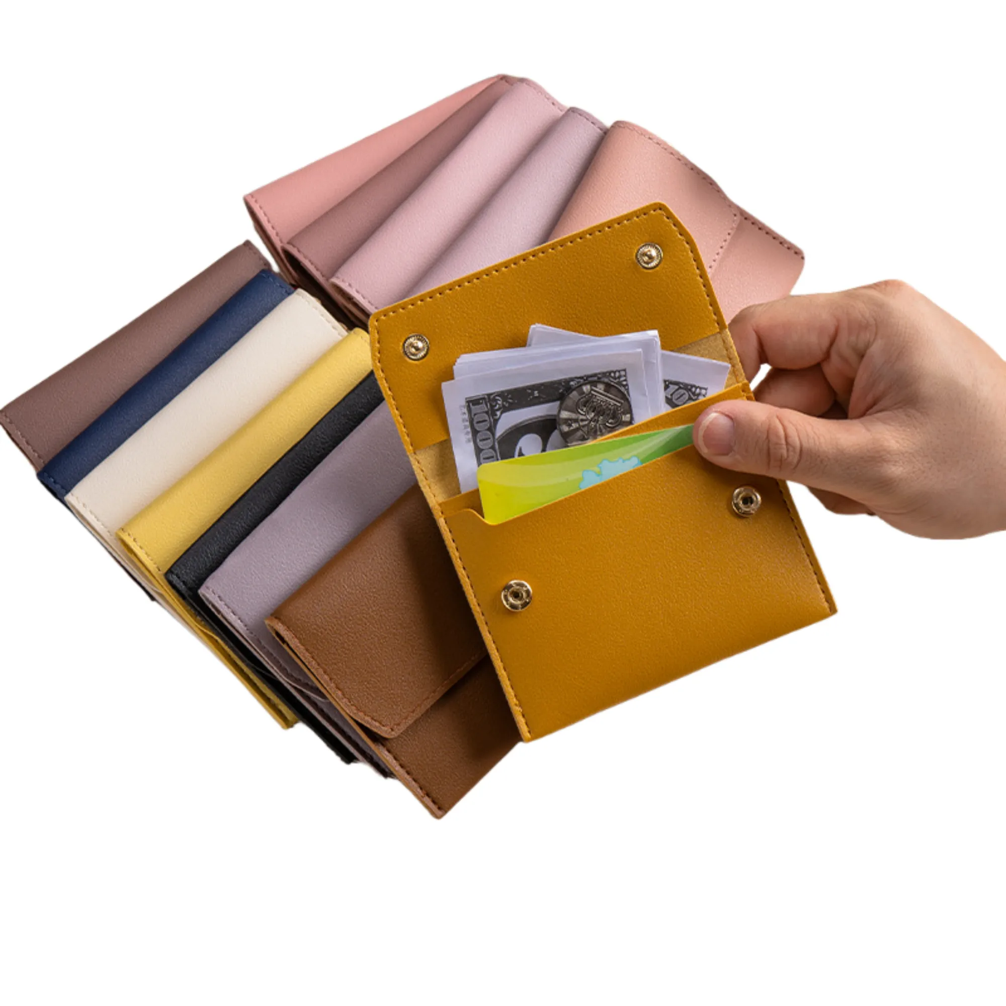 Mini Wallet Keychain Integrated ID Card Holder 2