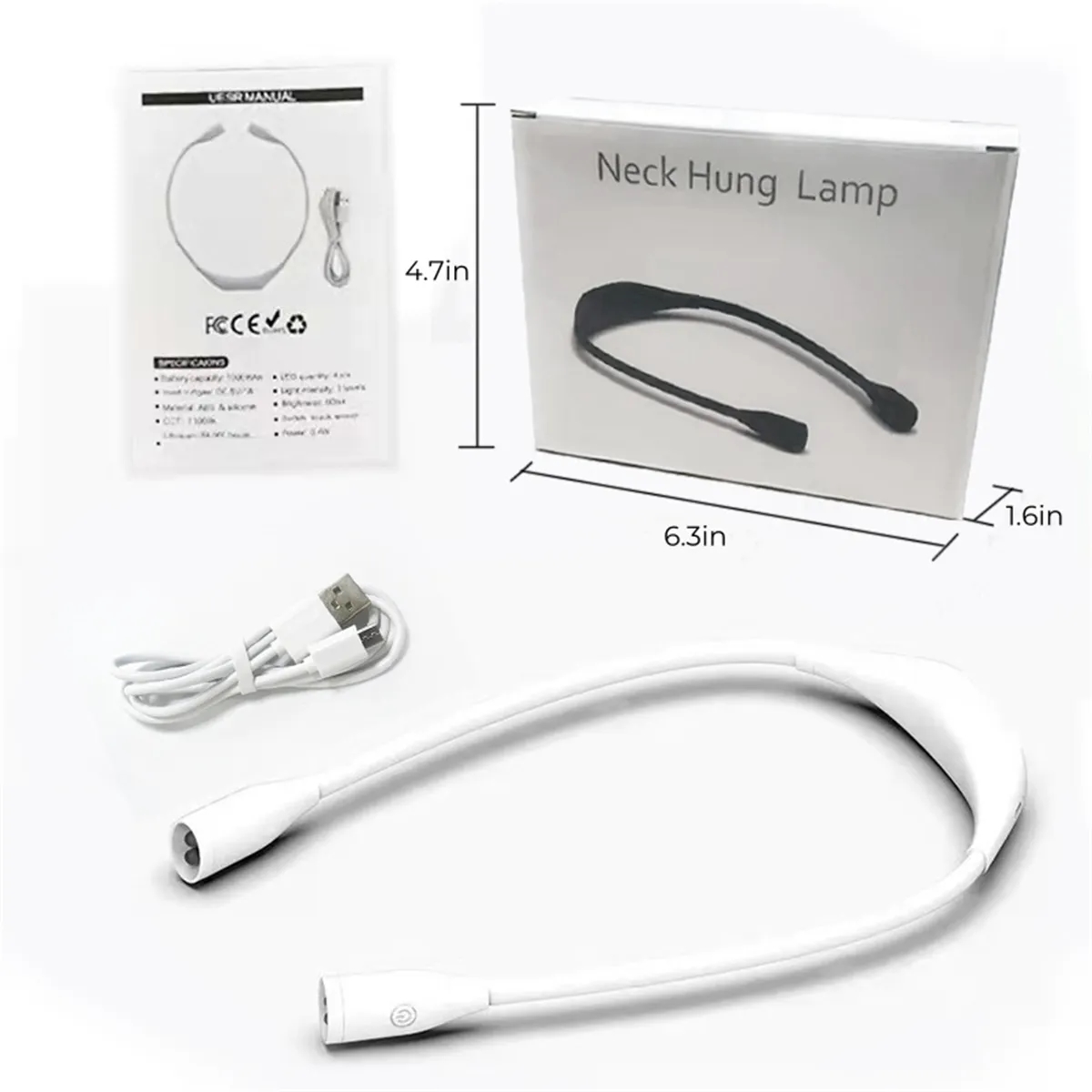 LED Neck Reading Light in Bed 5