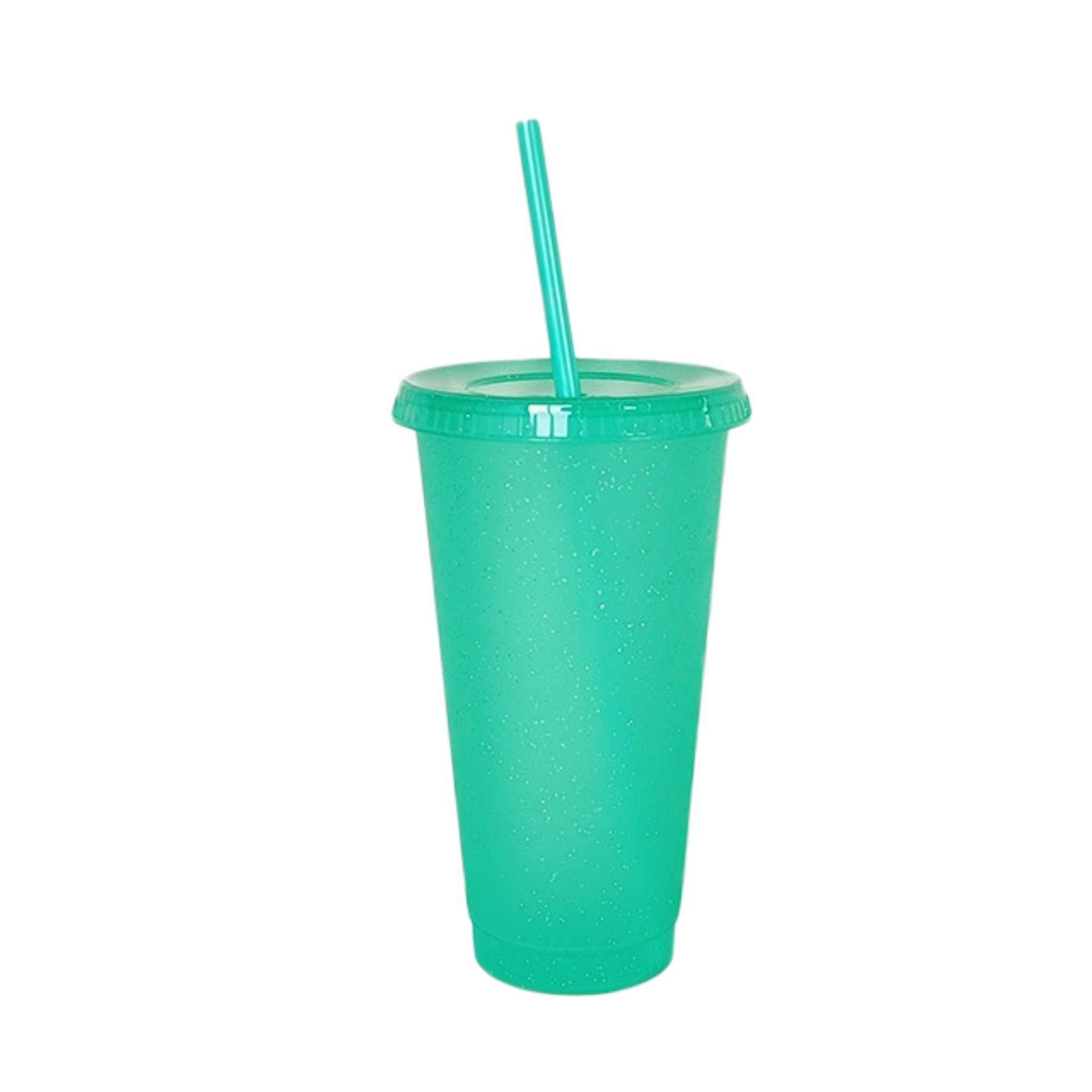 24 Oz. Reusable Plastic Wall Cup With Lid And Straw 6