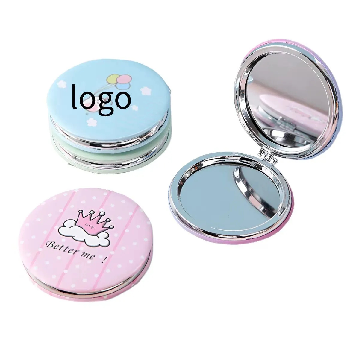 Mini Folding Mirror Round 5