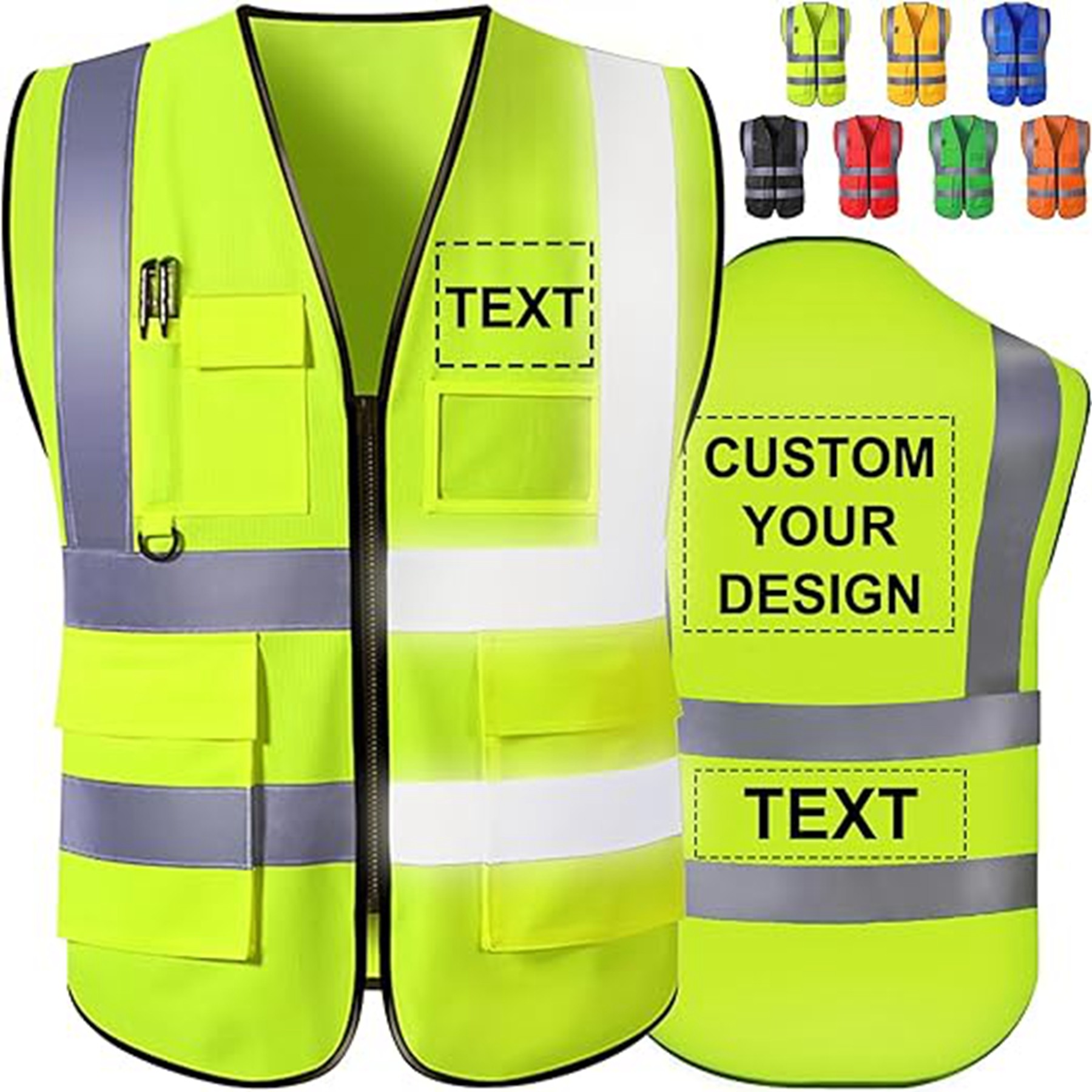 Safety Reflective Vest With Pocket 3