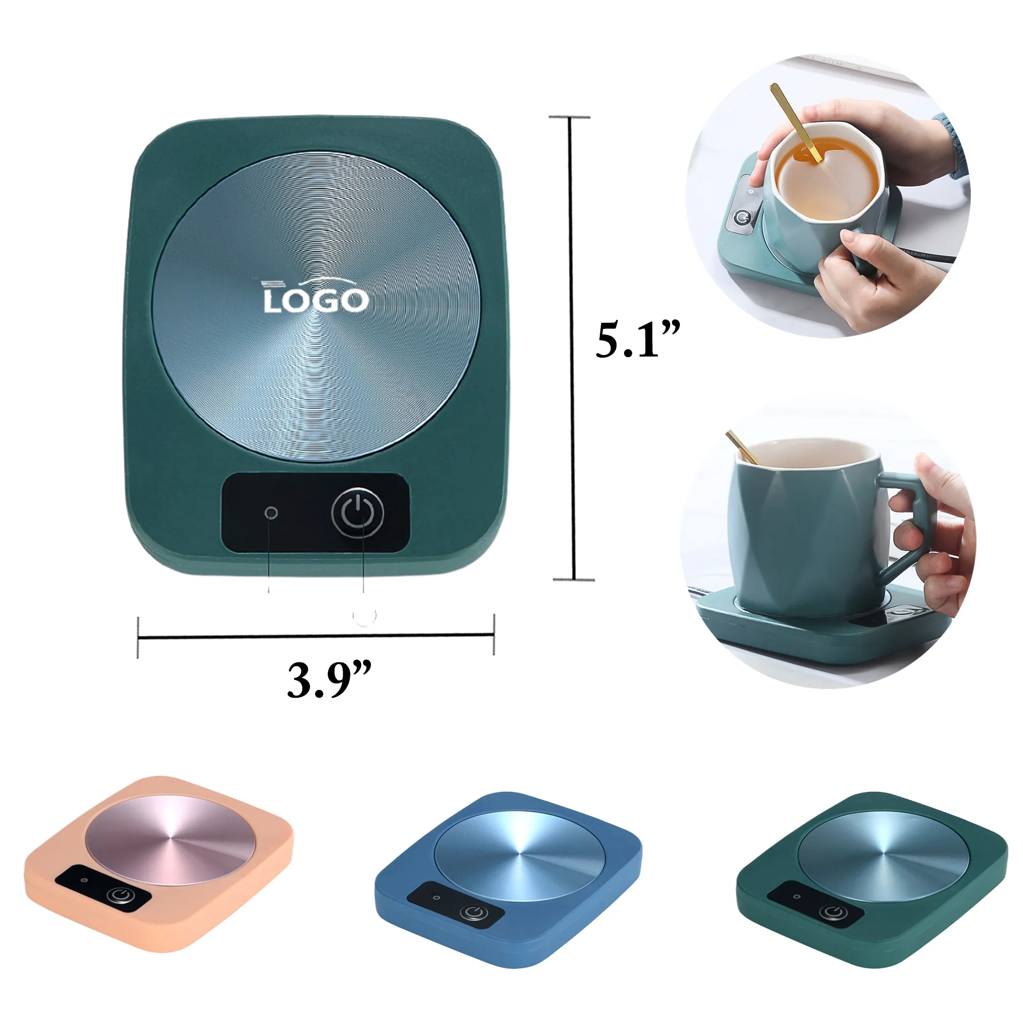 MOQ50 Constant Temperature Heated Mug Mat 2