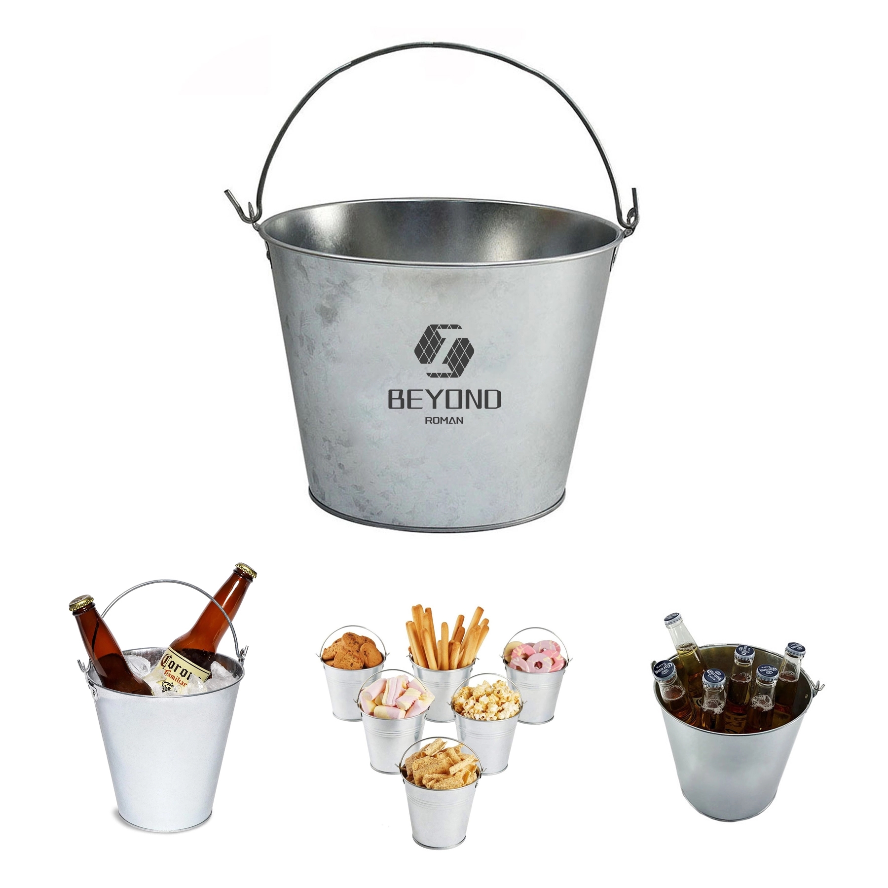 Large-Capacity High-Quality Iron Ice Bucket 2